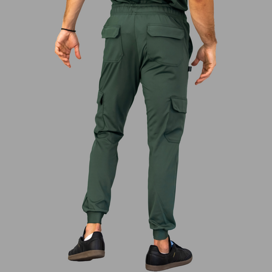 Jogger Quirúrgico 910 Hombre Verde Olivo Super Stretch