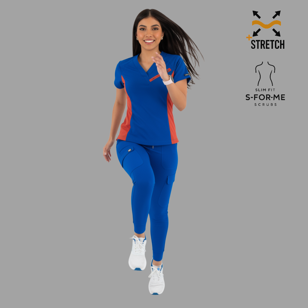 Filipina Quirúrgica Mujer Super Stretch Azul Rey - Chedron, Scrubs 905