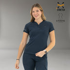Filipina quirúrgica mujer azul marino Scrubs 905
