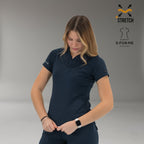 Scrub top mujer azul marino 905 con tela elástica