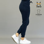 Pantalón médico azul marino dama 902 tela súper stretch sin planchado