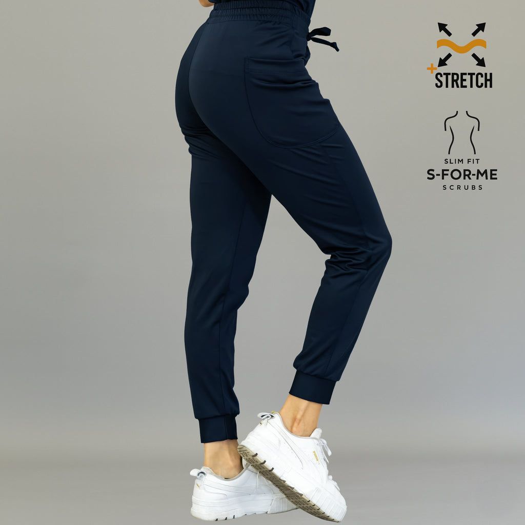 Jogger médico azul marino 902 súper stretch para enfermeras y doctoras
