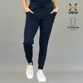 Jogger quirúrgico azul marino mujer Estilo 902 Super Stretch Sandel Medica