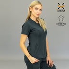 Filipina quirurgica gris oxford para mujer Estilo 910 Super Stretch vista principal