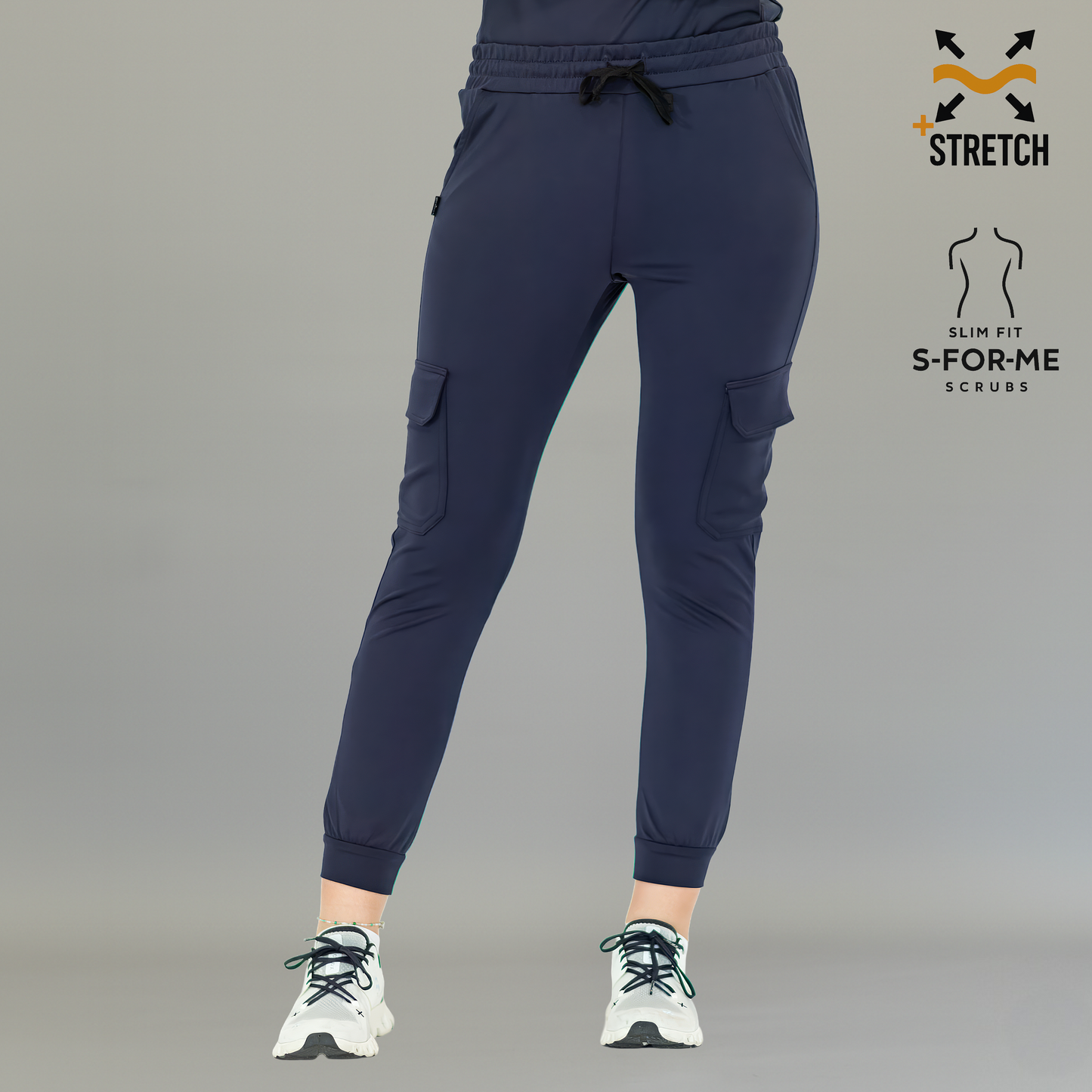 Jogger Est. 910 Quirúrgico, Azul Marino Mujer Super Stretch, Scrubs 910