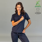 filipina bamboo mujer 511 azul marino vista lateral Sandel Medica