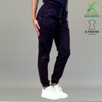 jogger bamboo mujer 511 uva detalle cintura elastica Sandel Medica