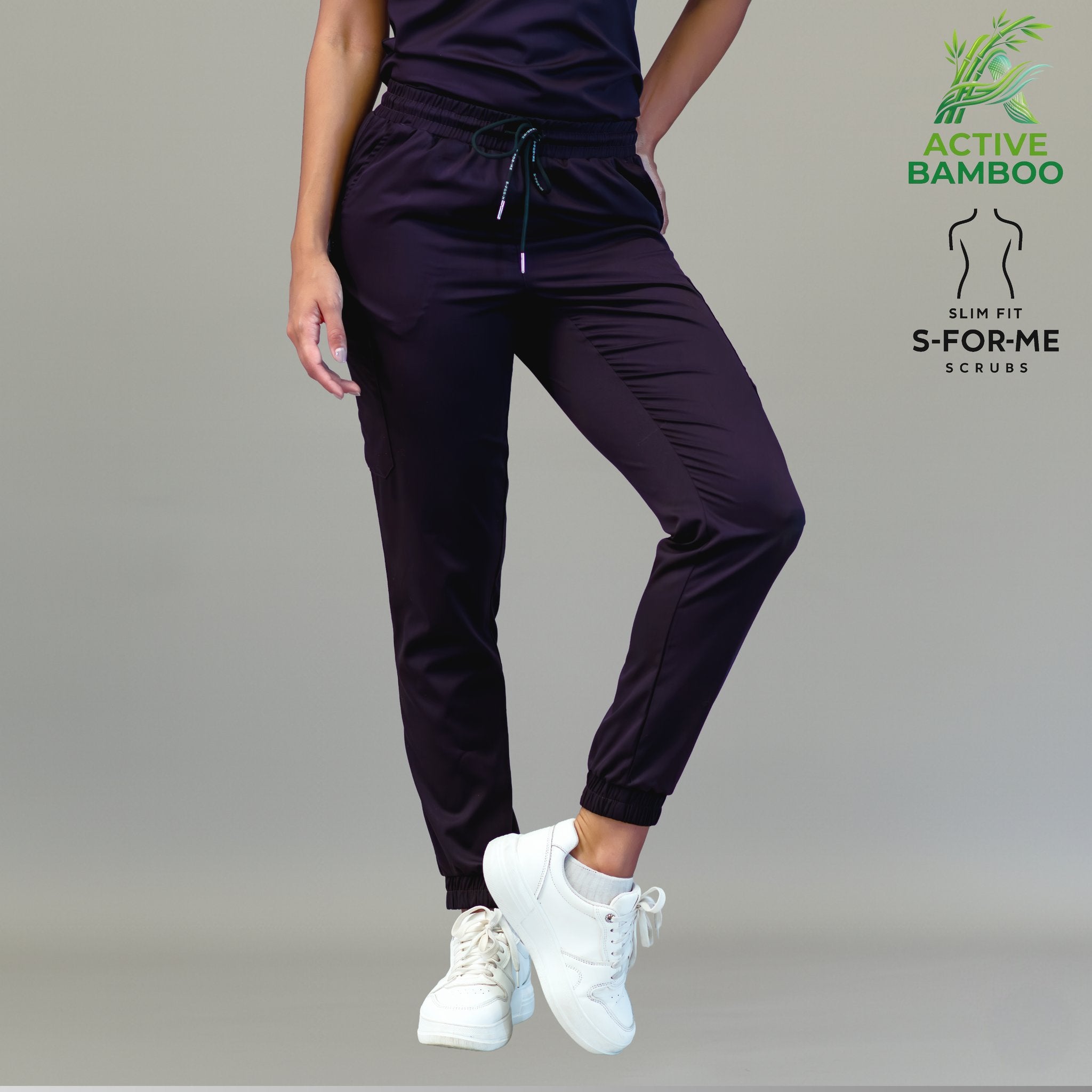 jogger bamboo mujer 511 uva vista frontal Sandel Medica