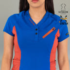 quirurgicos super stretch para mujer diseños moderno y exclusivo, color azul rey