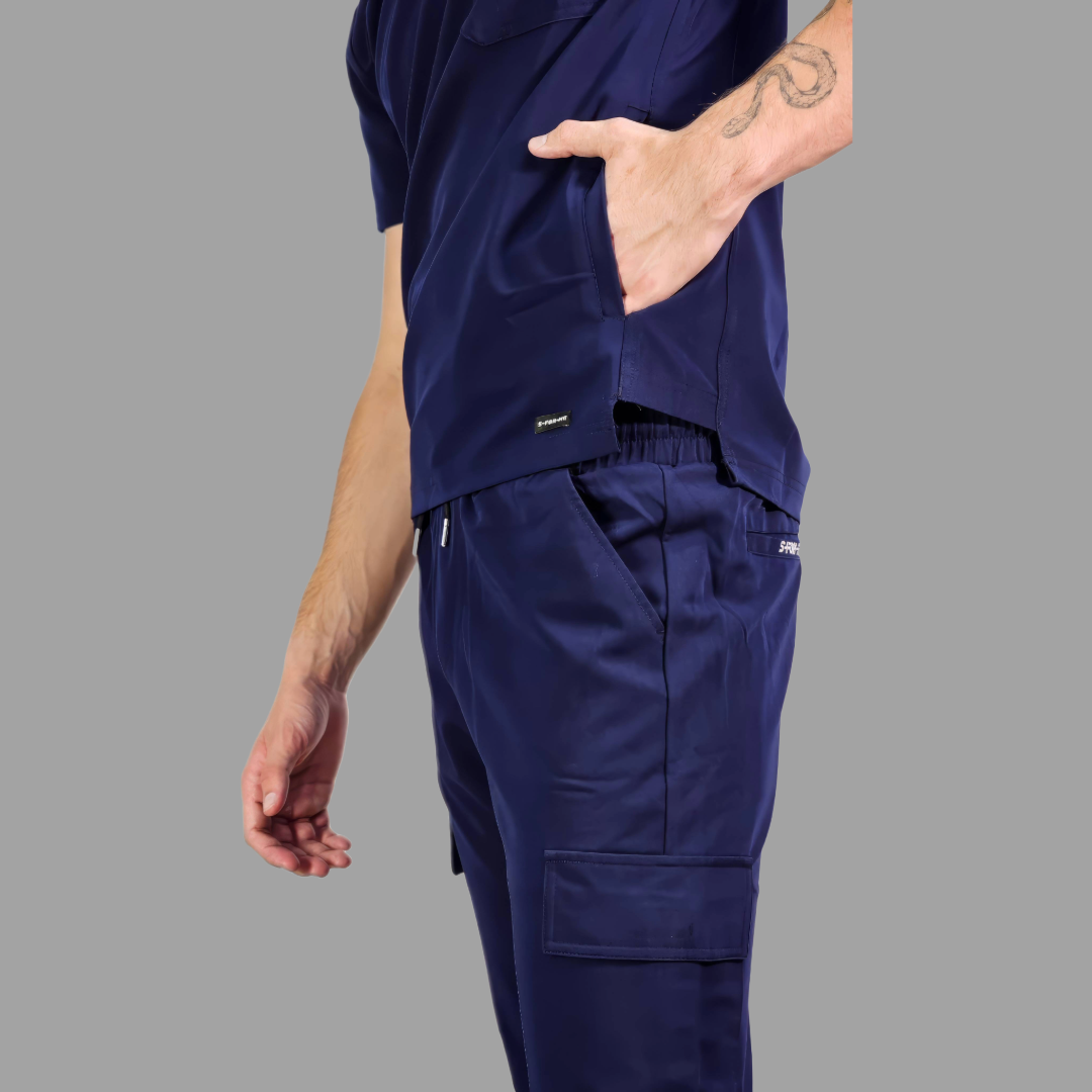 Jogger Antifluido Hombre 300 Azul Marino