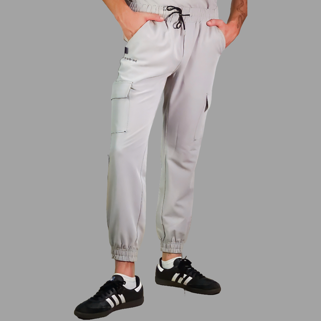 Jogger Quirurgico Antifluido Hombre Gris Perla, Scrubs 300