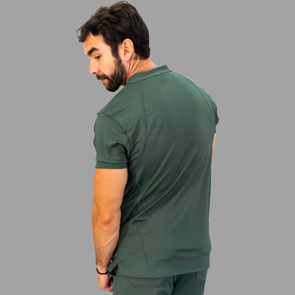 Conjunto Quirúrgico Verde Olivo para Hombre – Estilo 910 | Super Stretch Slim Fit
