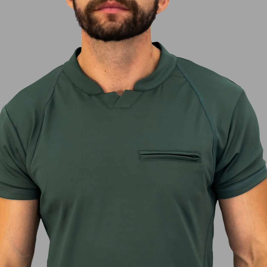 Conjunto Quirúrgico Verde Olivo para Hombre – Estilo 910 | Super Stretch Slim Fit