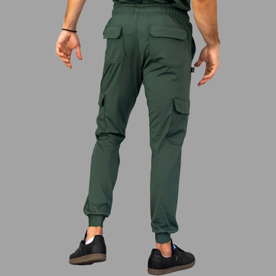 Jogger Quirúrgico 910 Hombre Verde Olivo Super Stretch