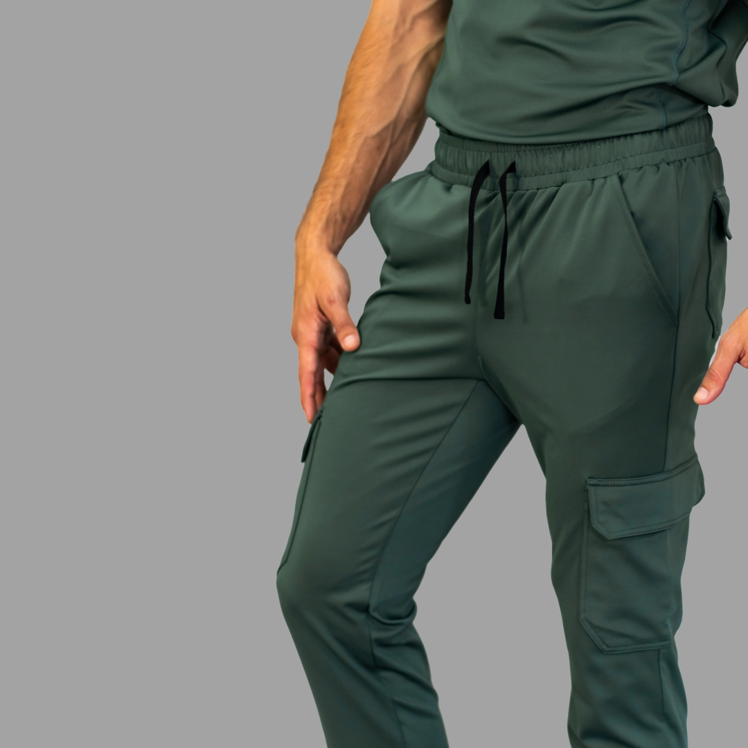 Jogger Quirúrgico 910 Hombre Verde Olivo Super Stretch