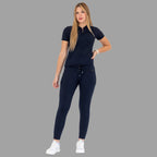 Filipina 920 Azul Marino Super Stretch — tela 88% poliéster 12% spandex sin planchado