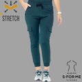 Jogger quirúrgico azul petróleo para mujer Estilo 910 Super Stretch vista principal Sandel Medica