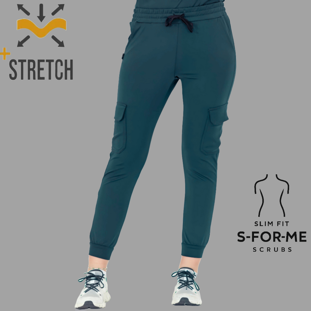 Jogger Quirúrgico 910, Azul Petroleo Mujer Super Stretch, Scrubs 910