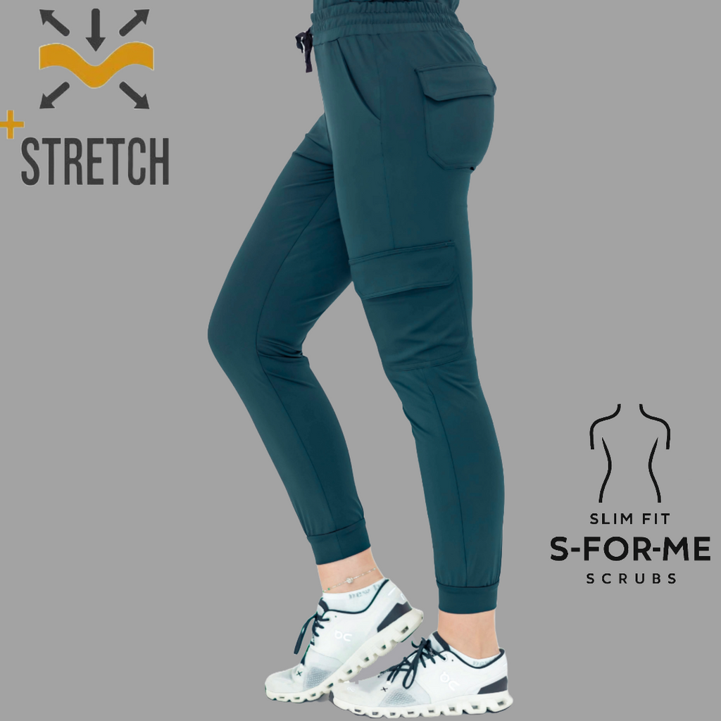 Jogger Quirúrgico 910, Azul Petroleo Mujer Super Stretch, Scrubs 910