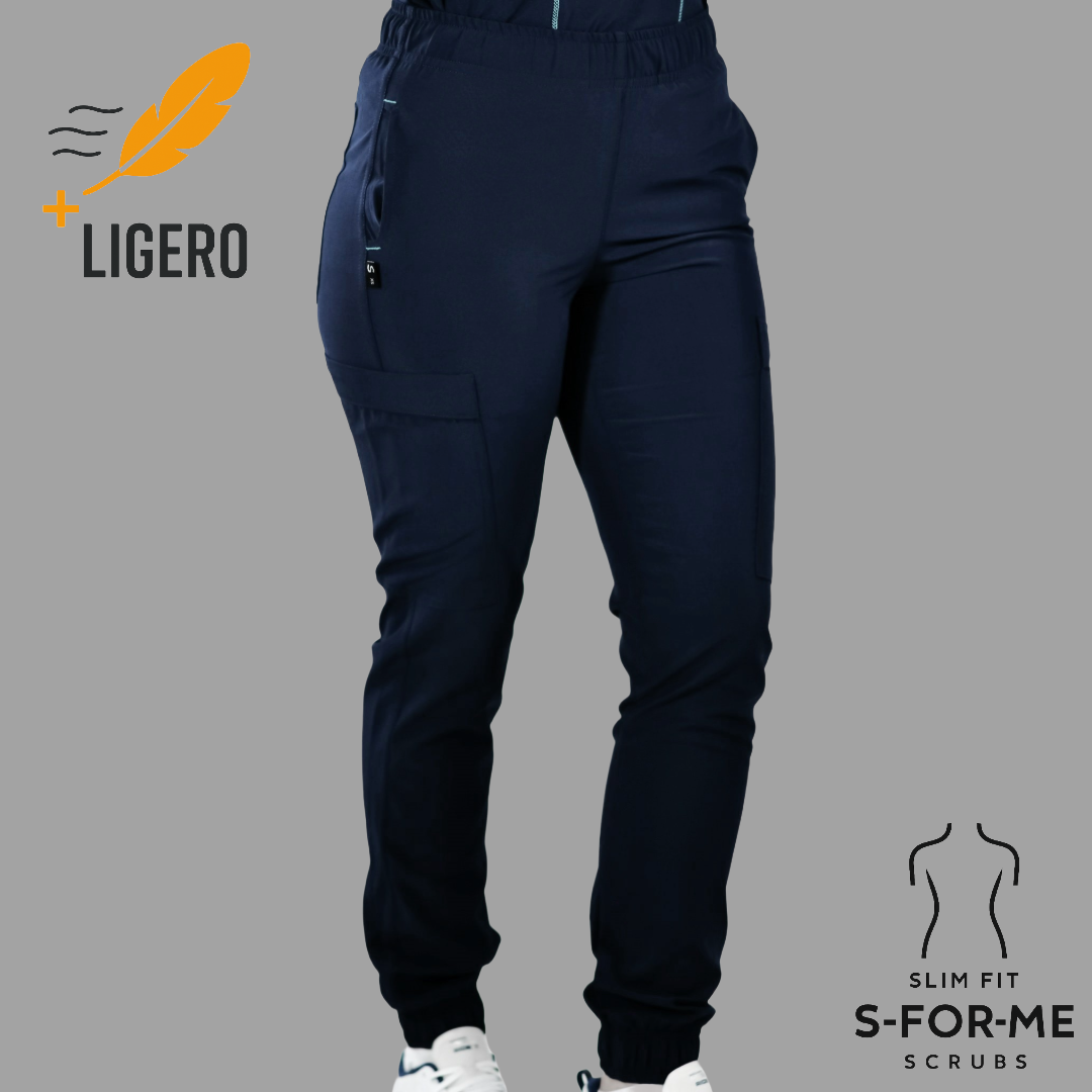 Jogger Quirúrgico Azul Mno Tono 2 Mujer, Scrubs 501 F.W.