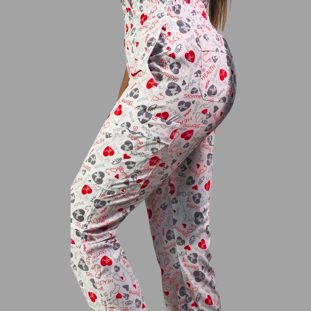 Jogger de Scrubs 6 bolsas SFORME HEALTH RED mujer F.W