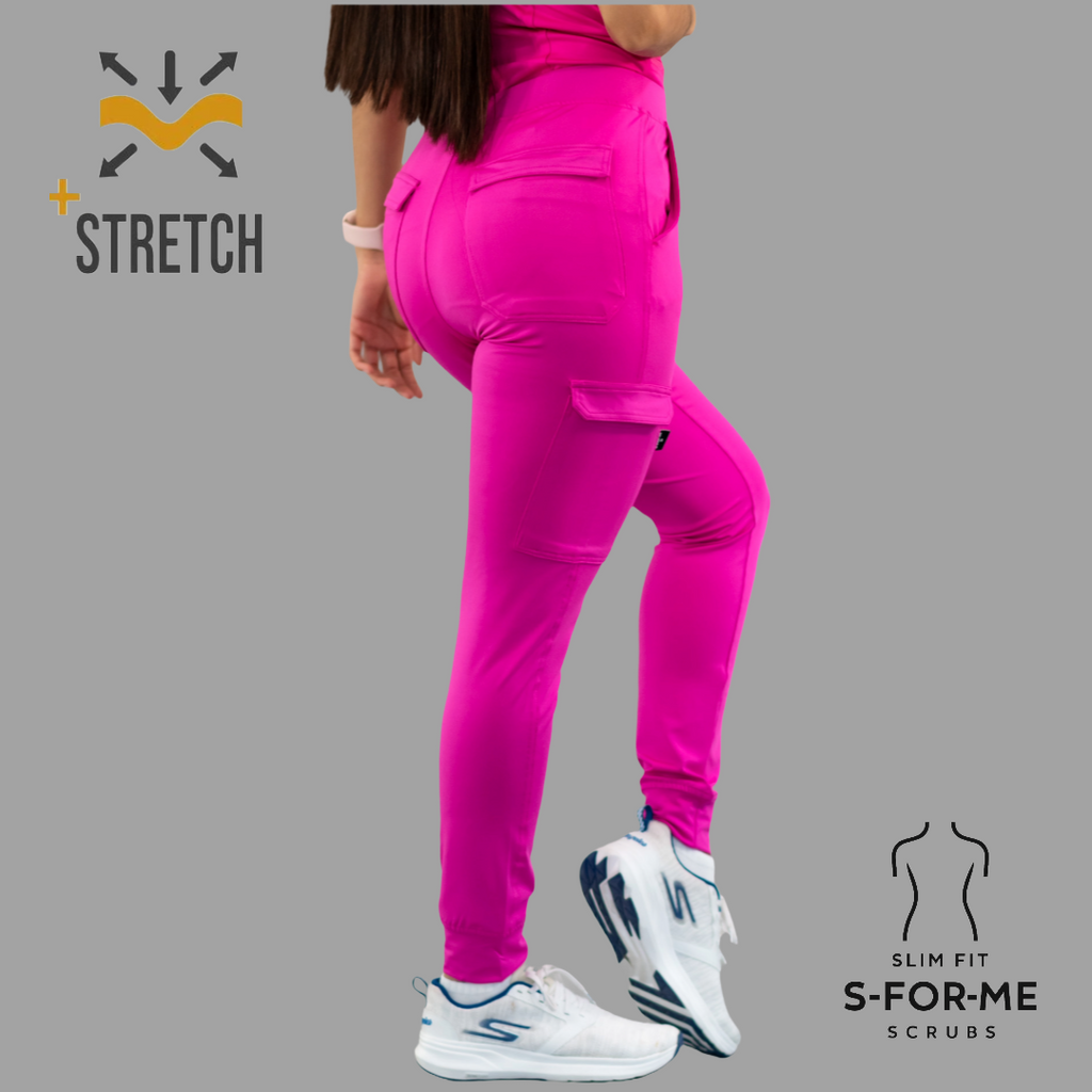 Jogger Quirurgico Fucsia Mujer, Super Stretch, Scrubs 901