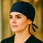 Gorro quirúrgico unisex azul marino Fourways Stretch