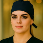 Gorro quirúrgico unisex azul marino Fourways Stretch