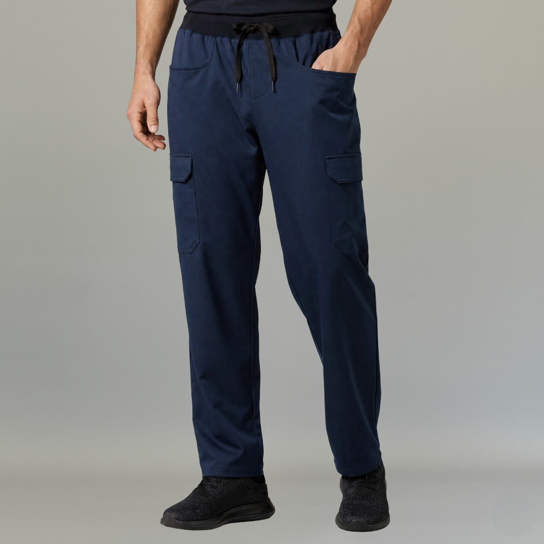Pantalón quirúrgico hombre 940 azul marino Super Stretch vista frontal