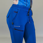Jogger Quirúrgico Mujer Super Stretch Azul Rey, Scrubs 905