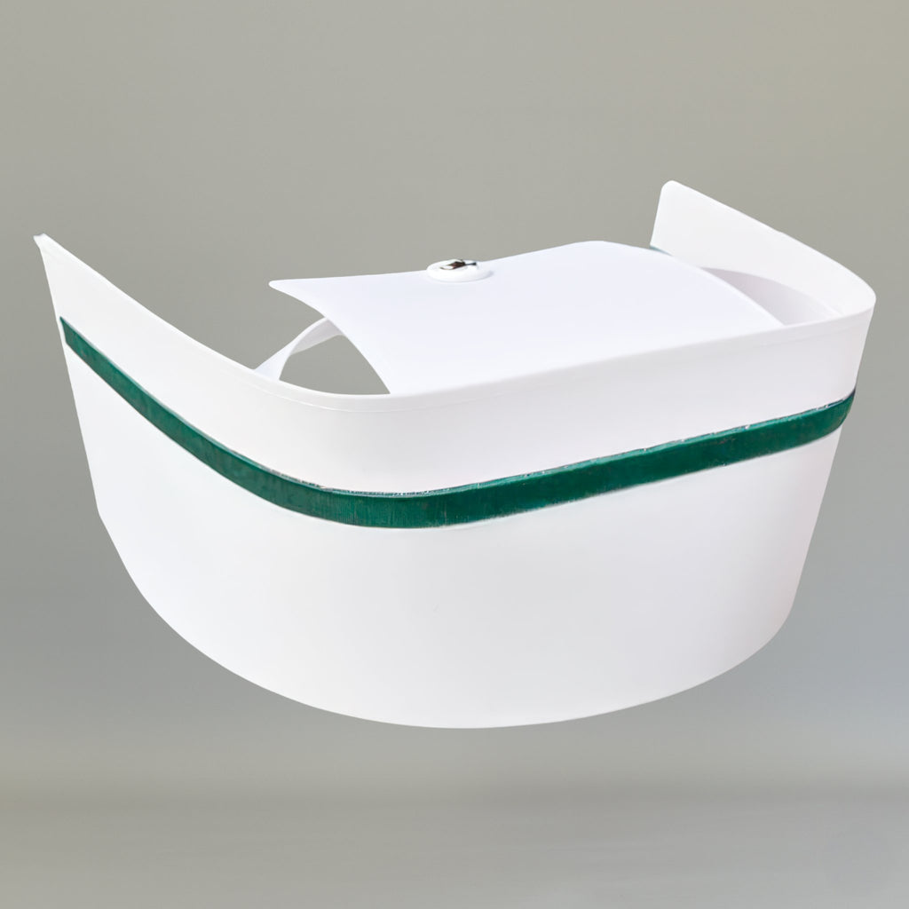 Cofia Blanca D'Princesa Mod 2000 Tela Enfermeria General Verde