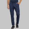 Pantalón quirúrgico hombre azul marino Super Stretch Est. 910 con dobladillo vista frontal