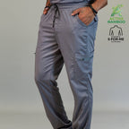 pantalon bamboo hombre 511 gris recto detalle bolsillos Sandel Medica