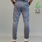 pantalon bamboo hombre 511 gris recto vista posterior Sandel Medica