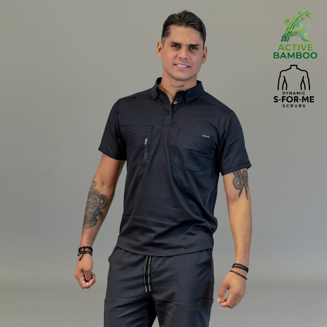 filipina bamboo hombre 510 negro uniforme medico Sandel Medica