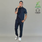 jogger bamboo hombre 510 azul marino corte moderno Sandel Medica