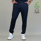 jogger bamboo hombre 510 azul marino detalle cintura elastica Sandel Medica