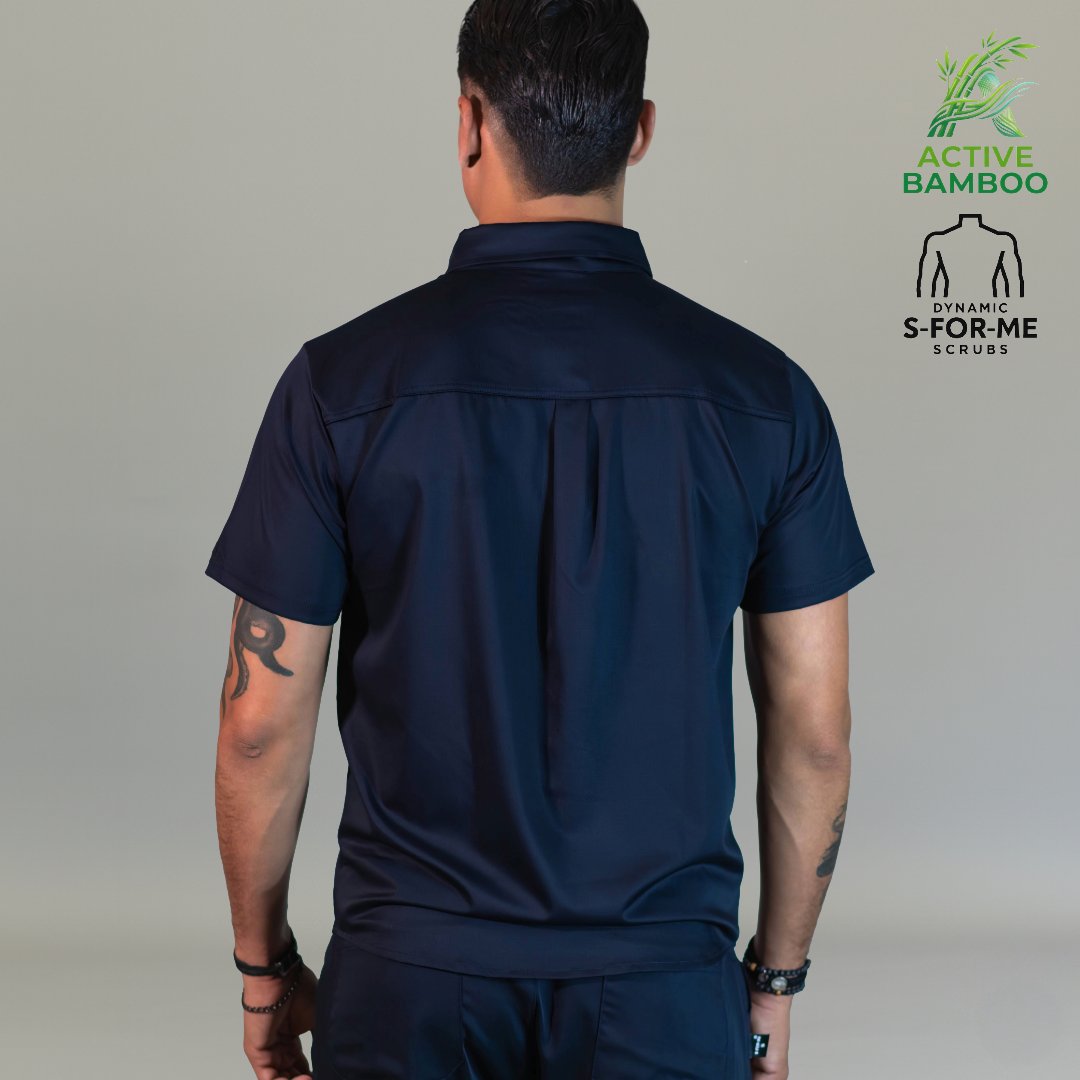 filipina bamboo hombre 510 azul marino tela bambu antibacterial Sandel Medica