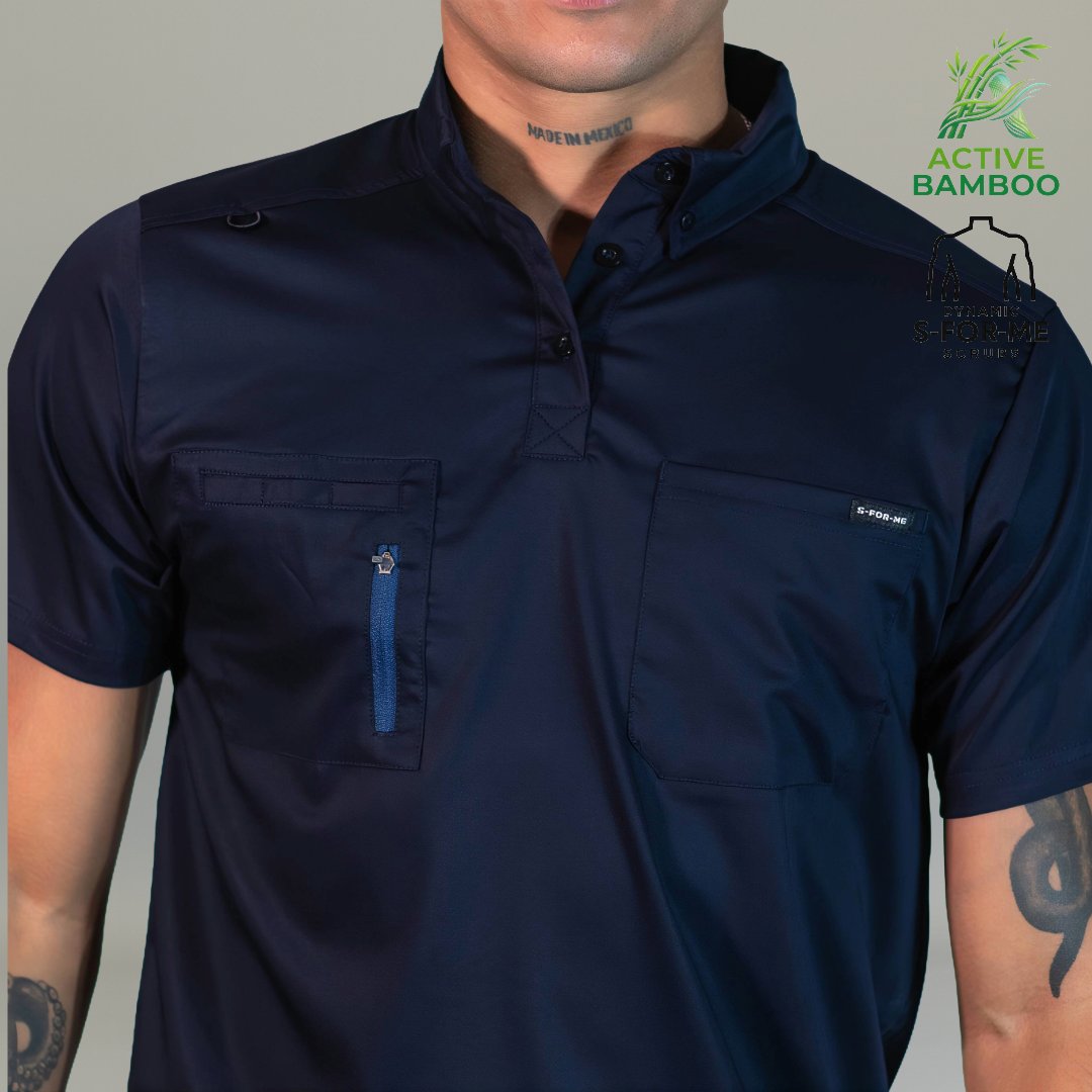 filipina bamboo hombre 510 azul marino uniforme medico Sandel Medica