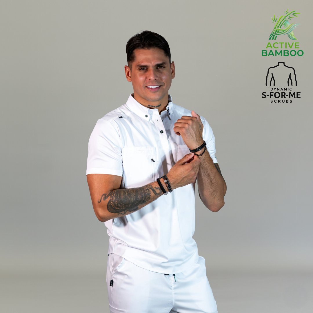 filipina bamboo hombre 510 blanca cuello en V Sandel Medica