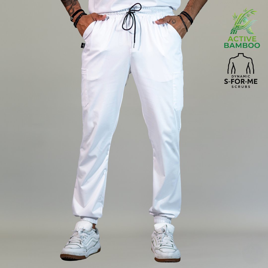 jogger bamboo hombre 510 blanco vista posterior Sandel Medica