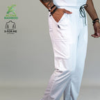 jogger bamboo hombre 510 blanco tela bambu antibacterial Sandel Medica