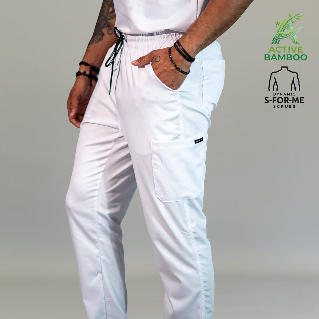 jogger bamboo hombre 510 blanco vista lateral Sandel Medica