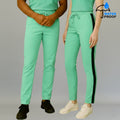 pantalon quirurgico 500 azul agua antifluido unisex frente sandel medica