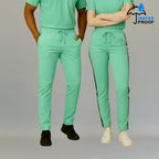 pantalon 500 azul agua antifluido cloro resistente scrubs unisex sandel medica
