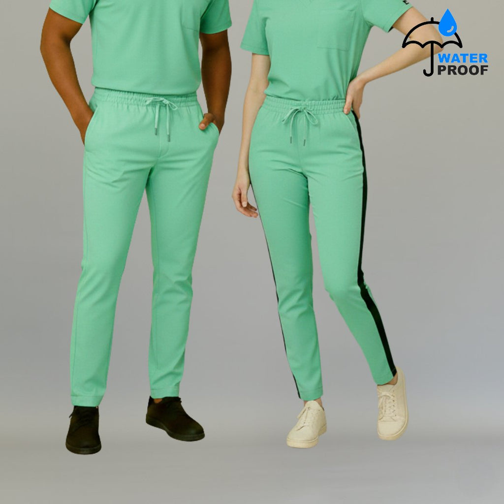 pantalon unisex 500 azul agua antifluido uniforme quirurgico sandel medica