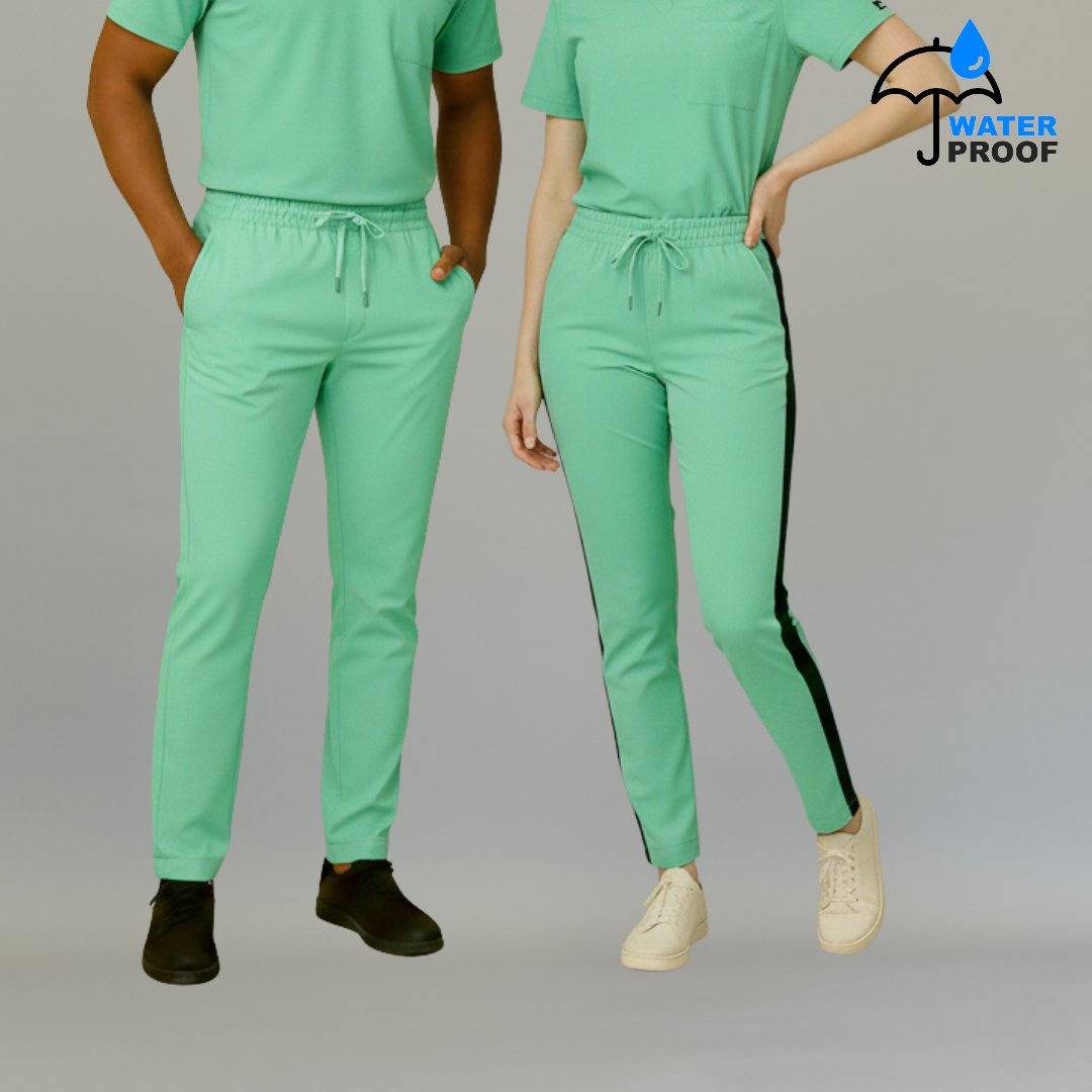 pantalon unisex 500 azul agua antifluido uniforme quirurgico sandel medica