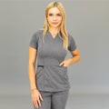 Filipina Quirúrgica Mujer Est. 902 | Gris Jaspeado Super Stretch — vista principal