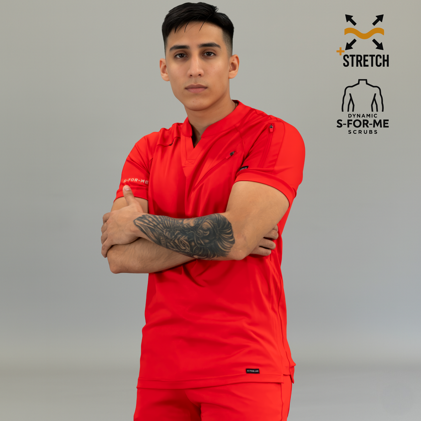 Filipina Quirúrgica Super Stretch Roja Hombre, Scrubs 905