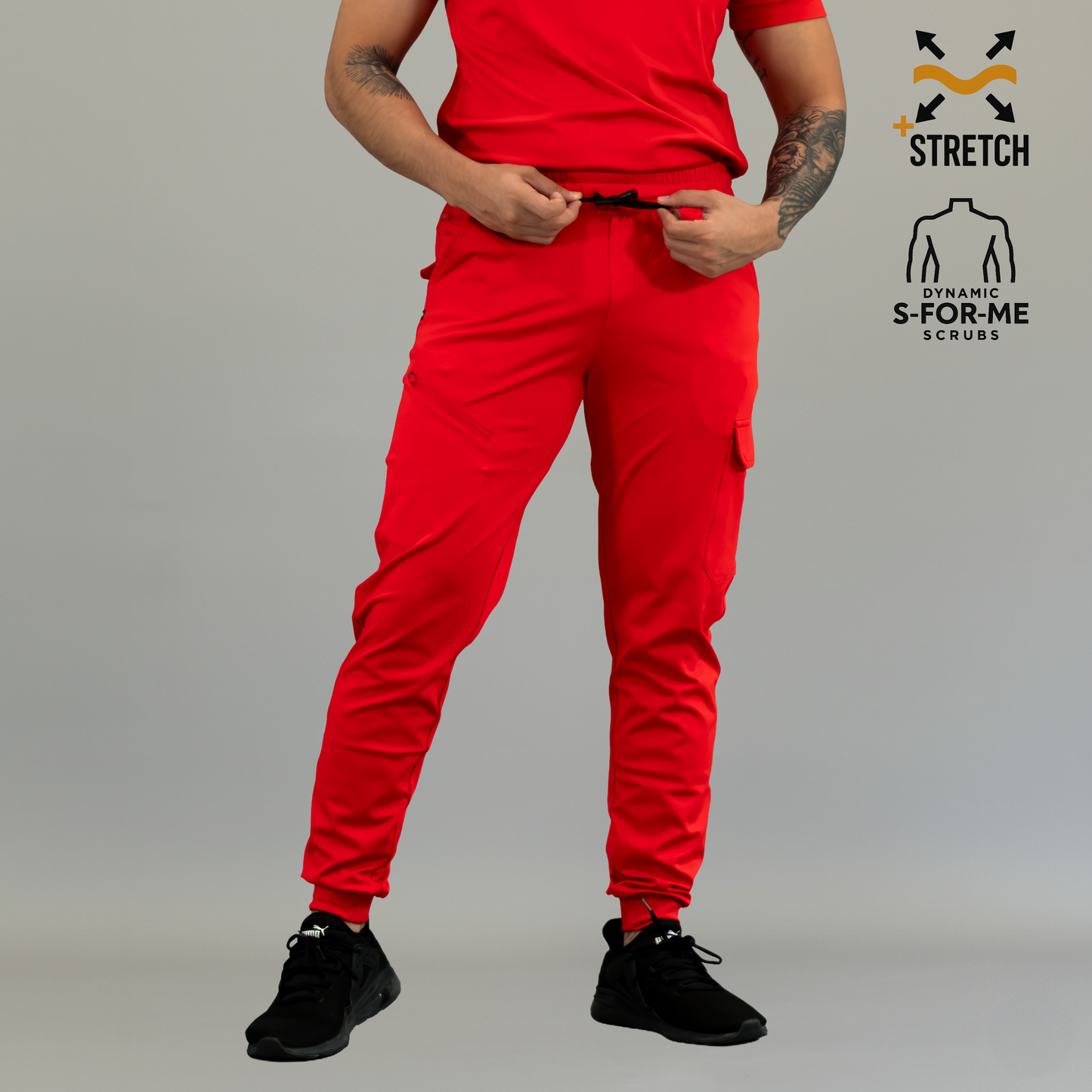 Jogger Rojo Super Stretch Hombre, Scrubs 905